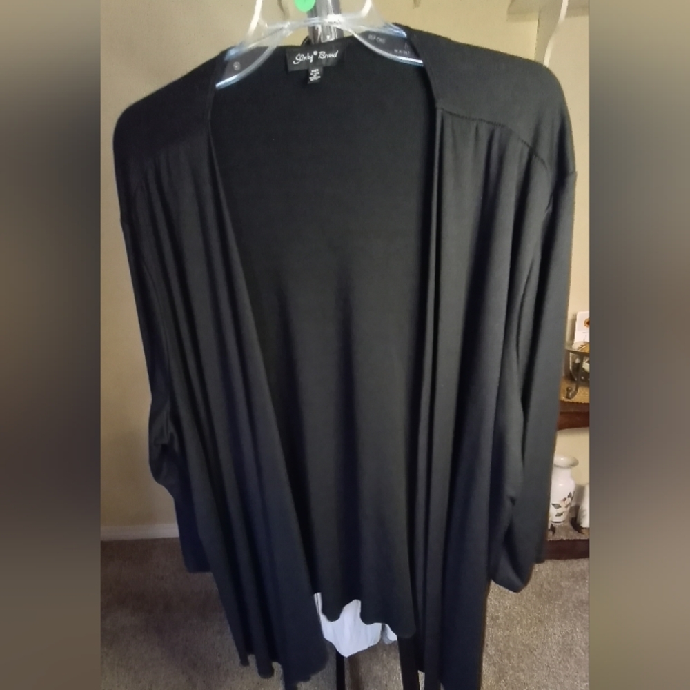 Slinky Classic Black Open Cardigan